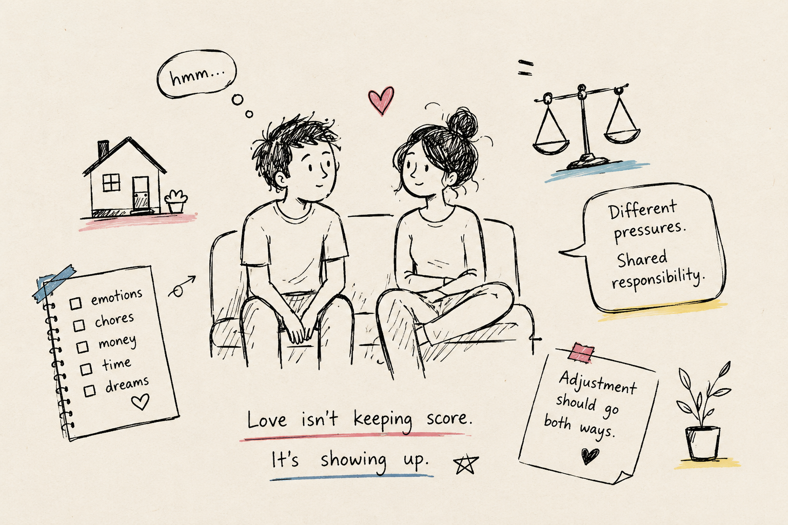 Modern relationships, gender roles and emotional labour between partners